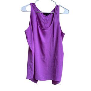 Express Lavender Open Back Blouse Women’s Size L Short Sleeve Top